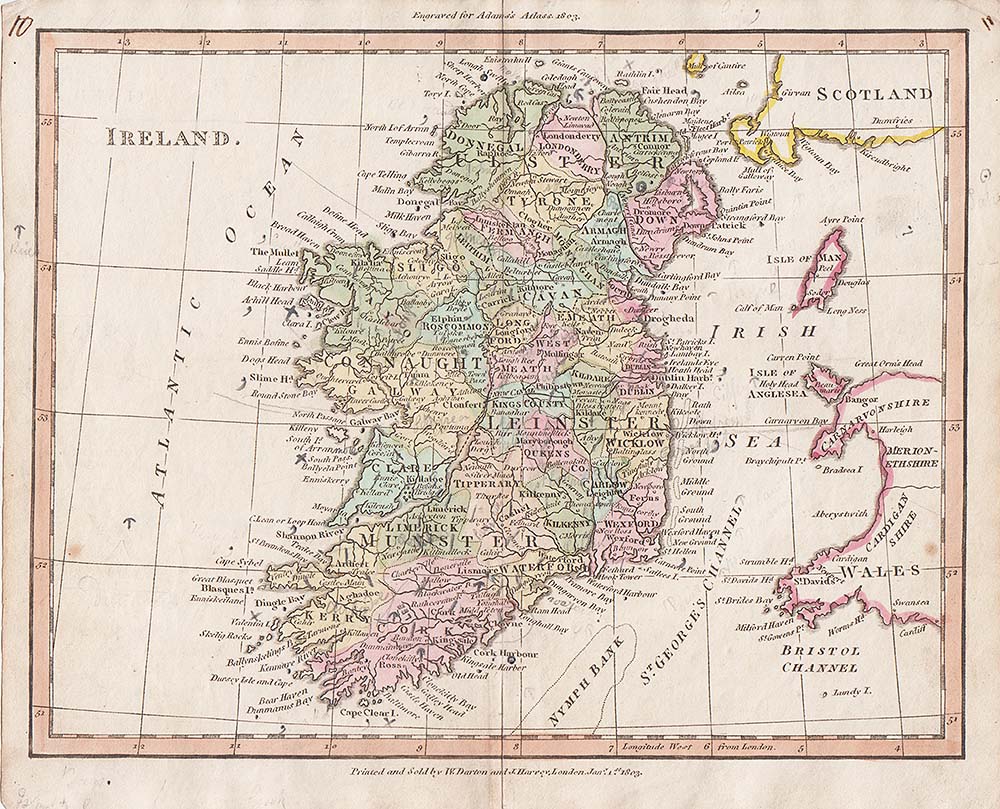Ireland  -  Adams's Atlas