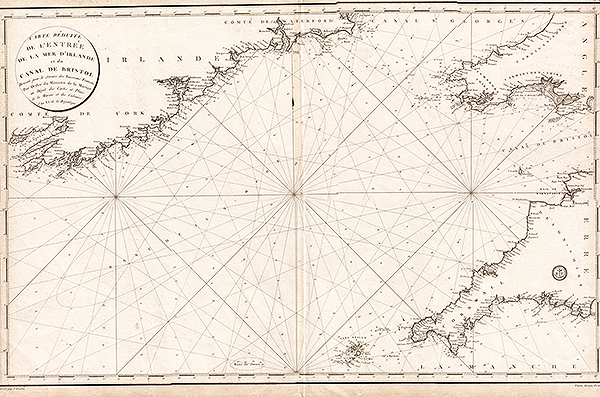 Carte Rduite de l'entre de la Mer d'Irlande et du Canal de Bristol