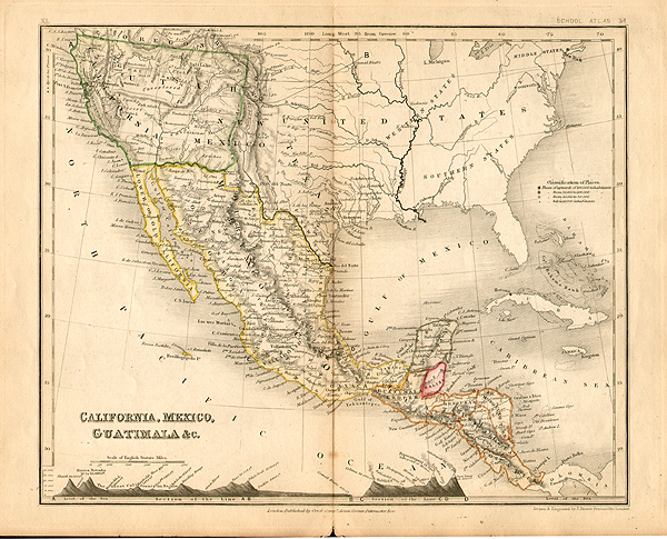California Mexico Guatimala &c