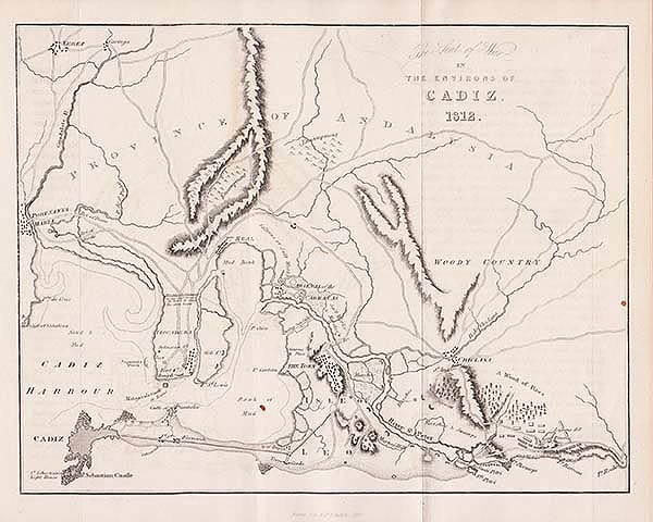 The Seat of War in the Environs of Cadiz 1812