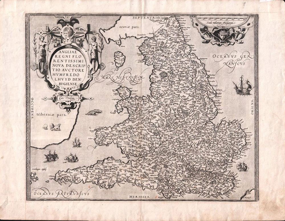Angliae Regni Florentissimi nova descriptio auctore Humfredo Lhuyd Denbygiense.