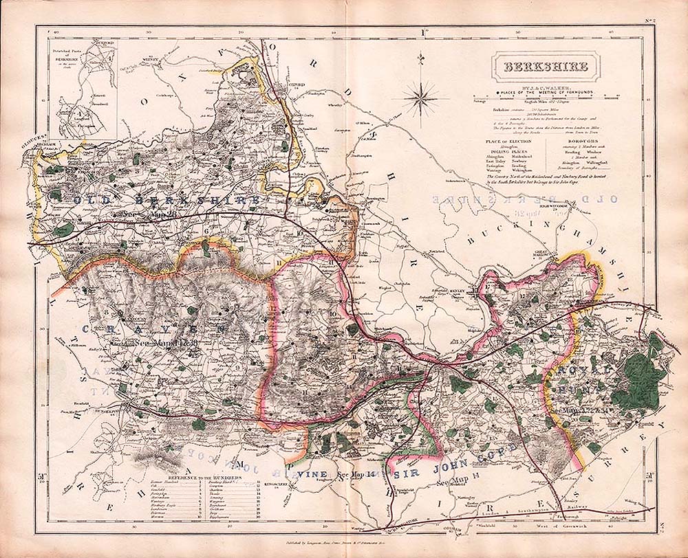 Hobson's Fox Hunting Map