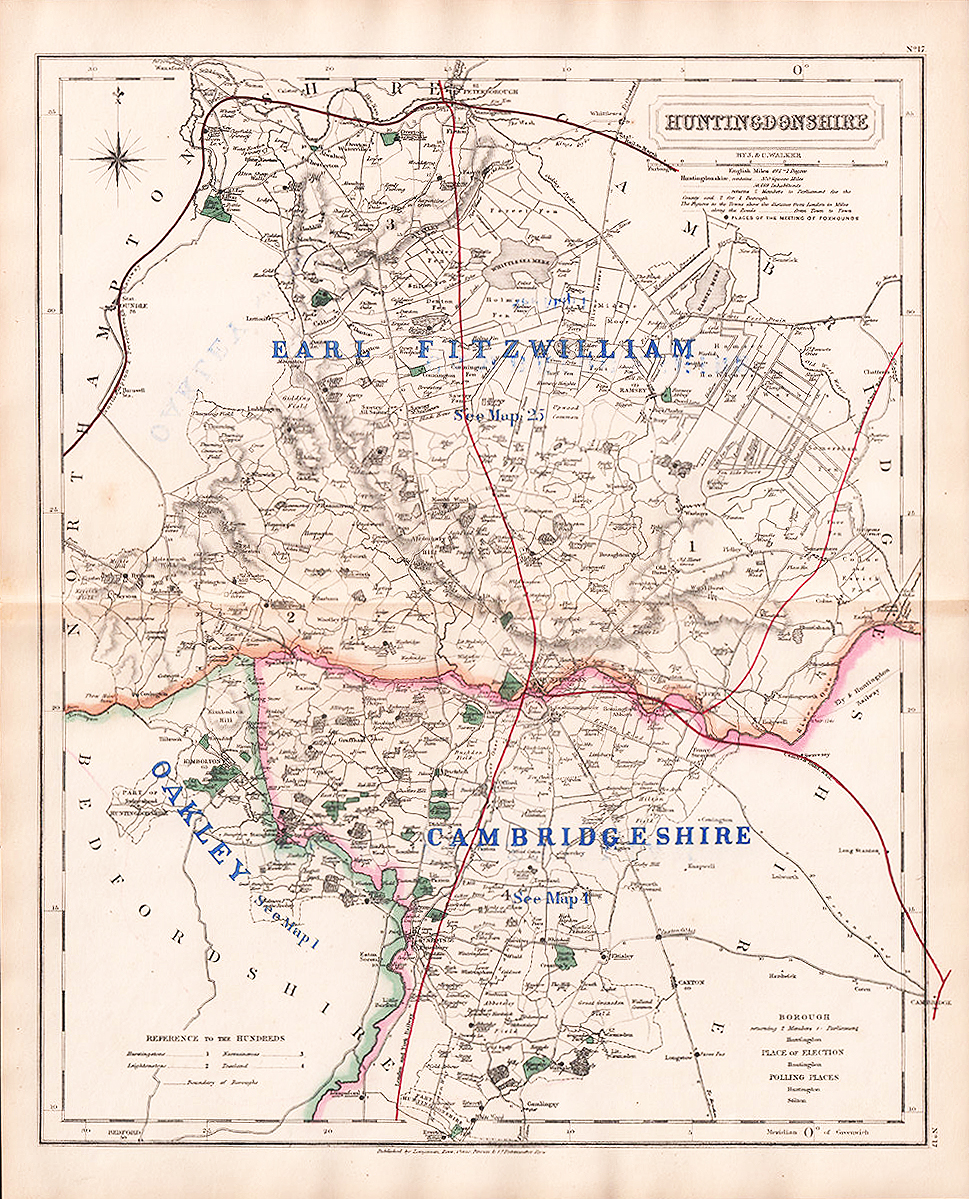 Hobson's Fox Hunting Map
