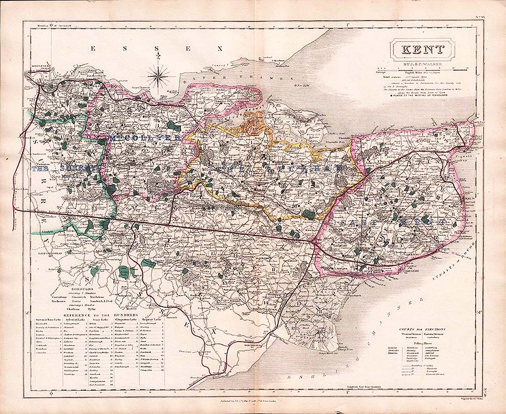 Hobson's Fox Hunting Map