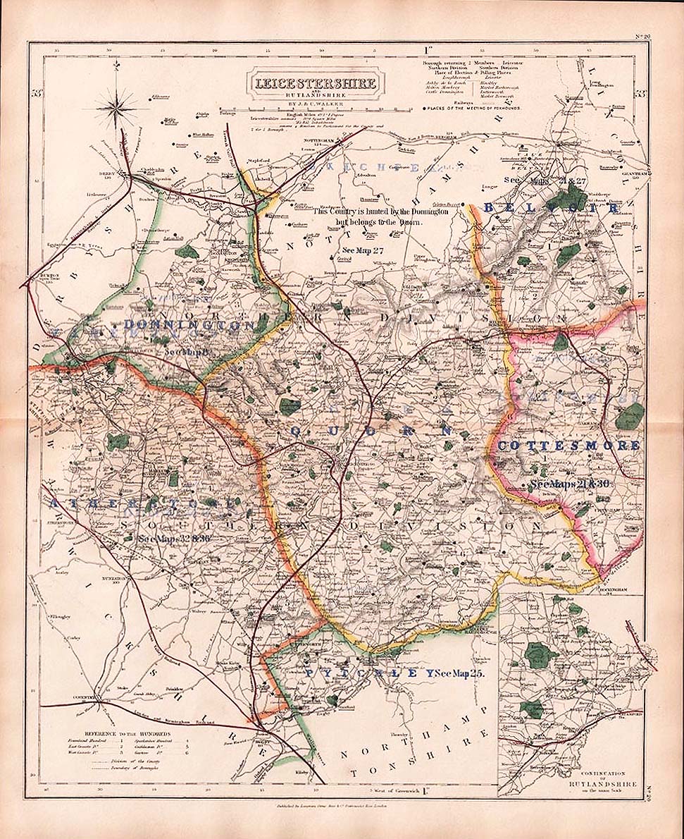 Hobson's Fox Hunting Map