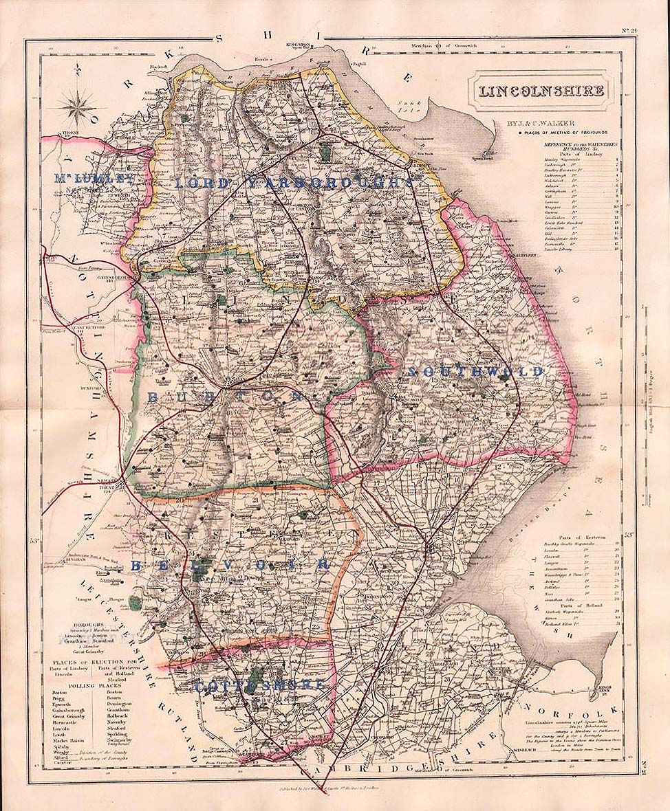 Hobson's Fox Hunting Map