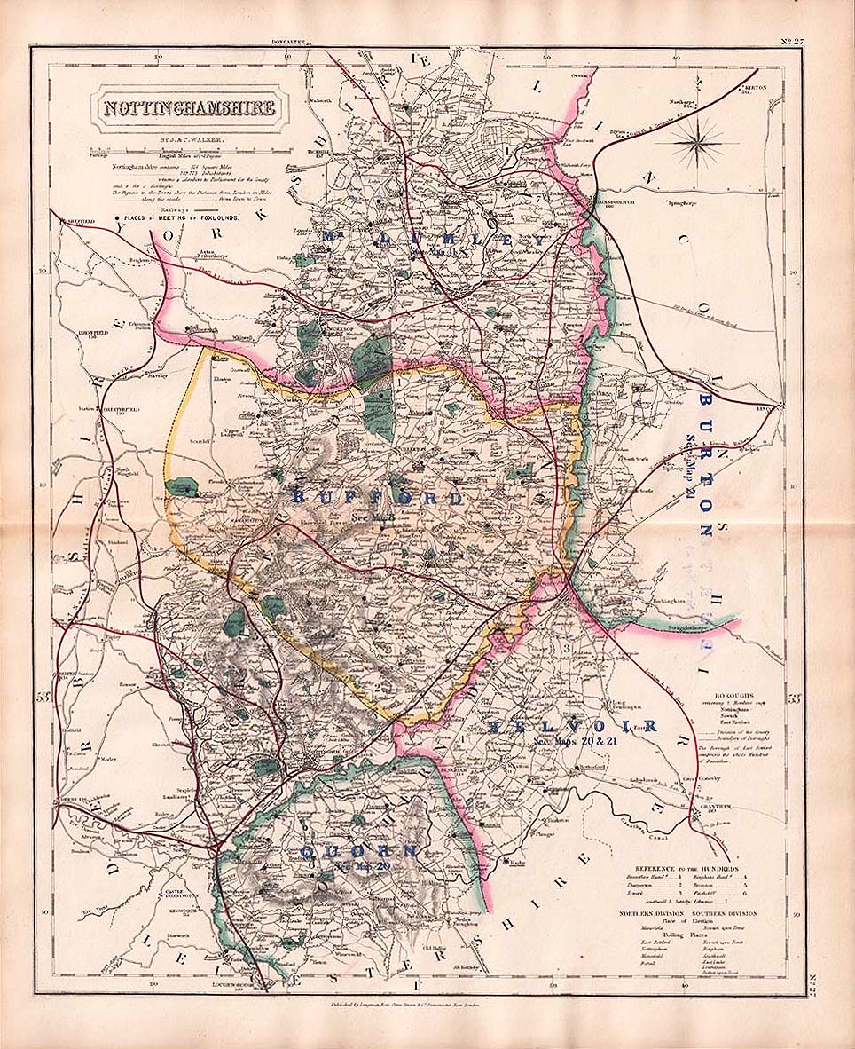 Hobson's Fox Hunting Map