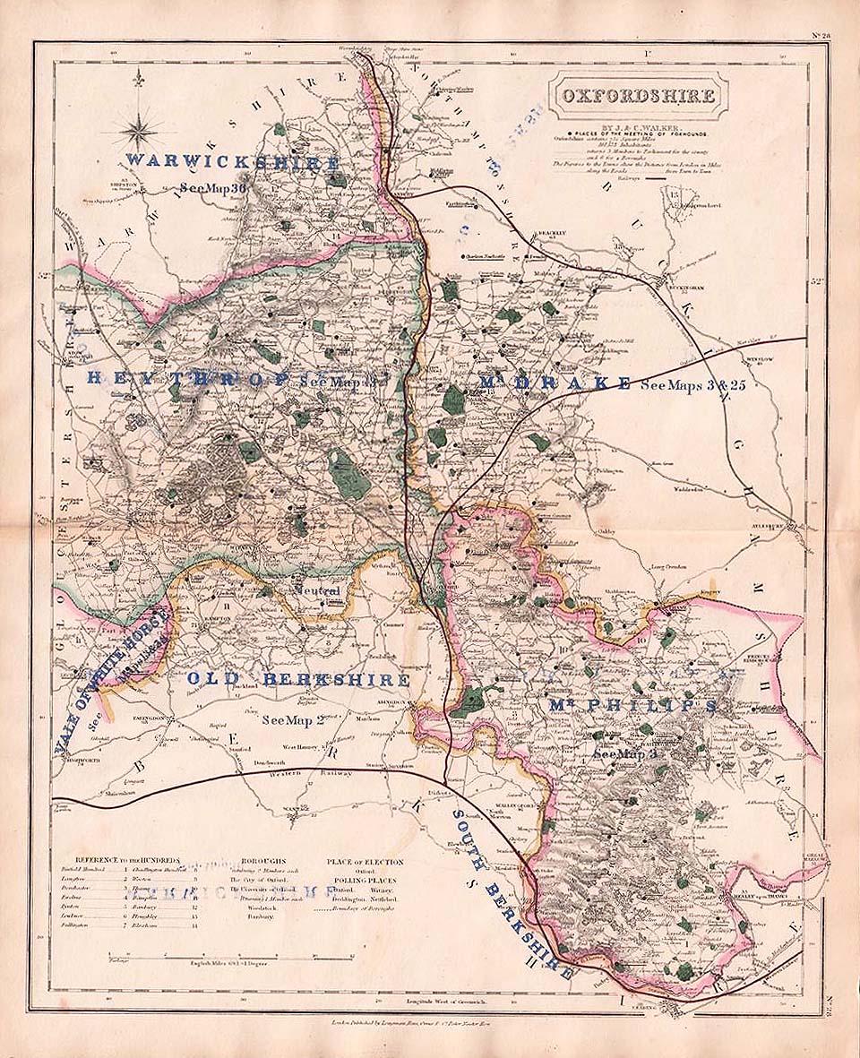 Hobson's Fox Hunting Map