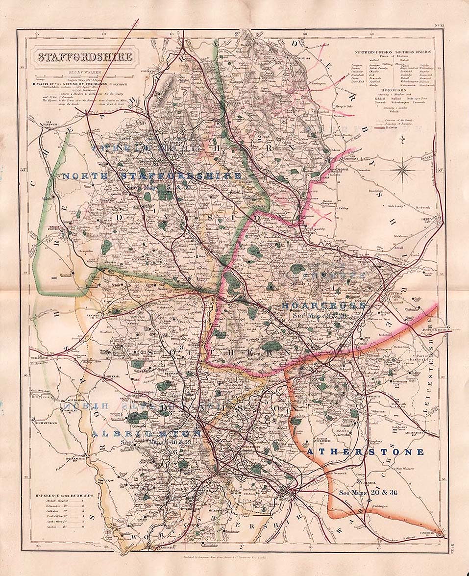 Hobson's Fox Hunting Map