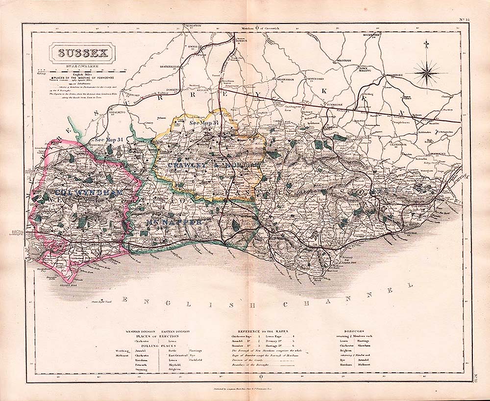 Hobson's Fox Hunting Map