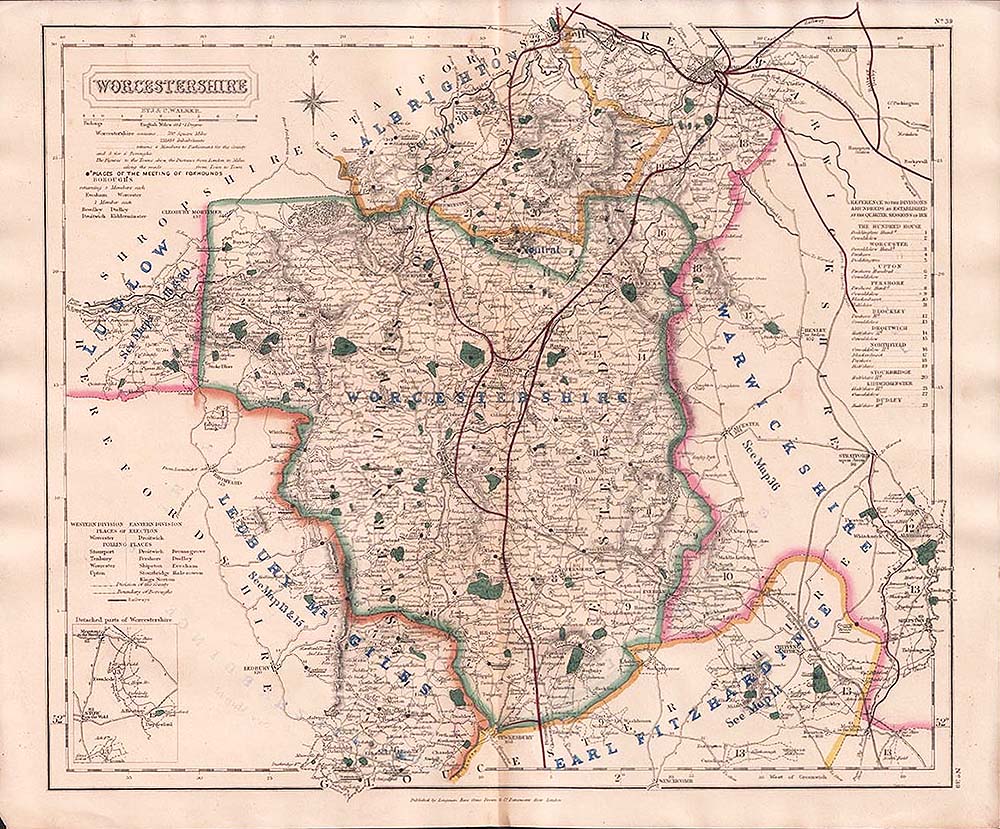 Hobson's Fox Hunting Map