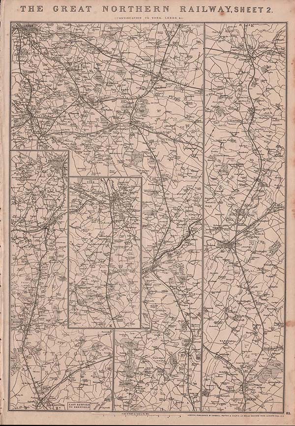 The Great Northern Railway Sheet 2 Continuation to York Leeds &c