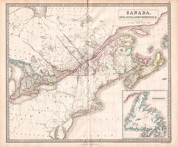 Canada Nova Scotia & New Brunswick &c  - George Philip & Son Liverpool 