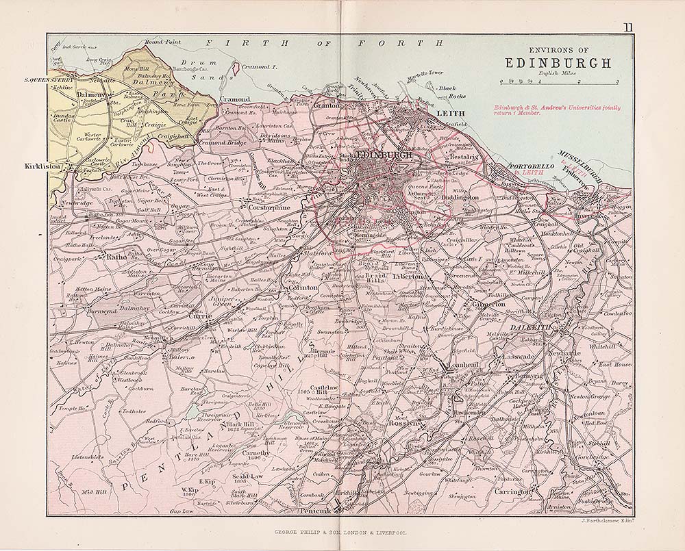 George Philip - Environs of Edinburgh.