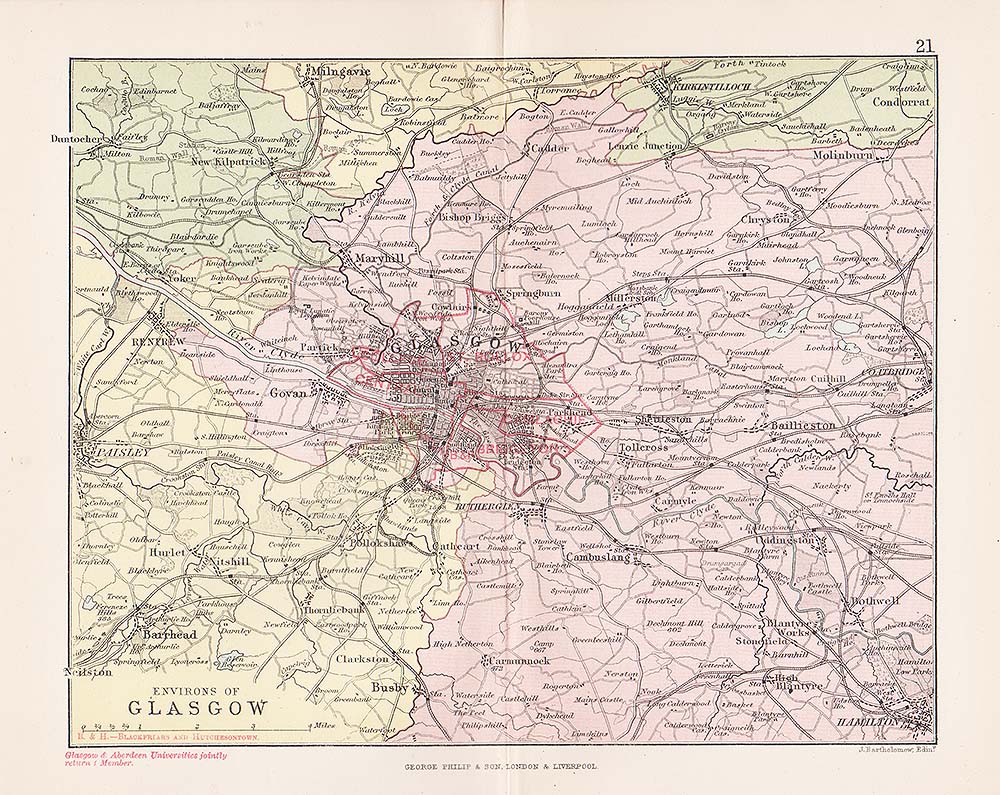 George Philip - Environs of Glasgow.