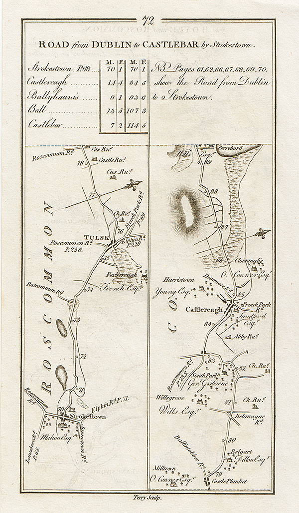 George Taylor and Andrew Skinner - the continuation of the road from Dublin to Castlebar by Strokestown