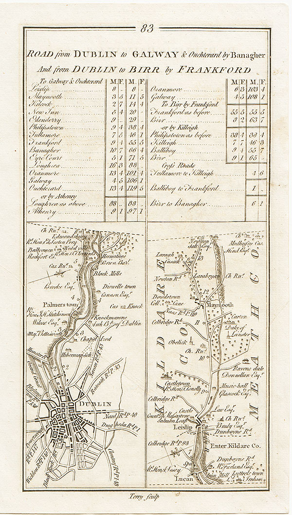 George Taylor and Andrew Skinner - Commencement of the road from Dublin to Galway & Ouchterard by Banagher