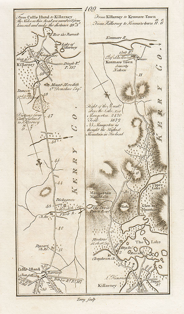 George Taylor and Andrew Skinner - Road from Castle Island to Killarney and from Killarney to Kenmare Town