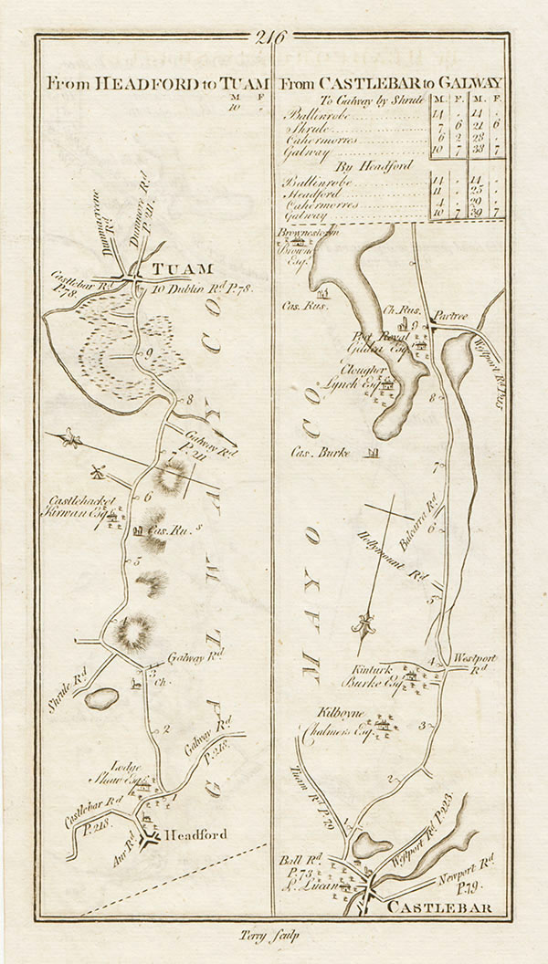 George Taylor and Andrew Skinner - The Road from Headford to Tuam and commencement of the road from Castlebar to Galway