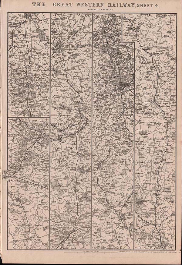 The Great Western Railway Sheet 4 Oxford to Chester 