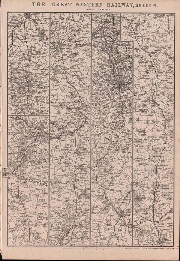 The Great Western Railway Sheet 4 Oxford to Chester 