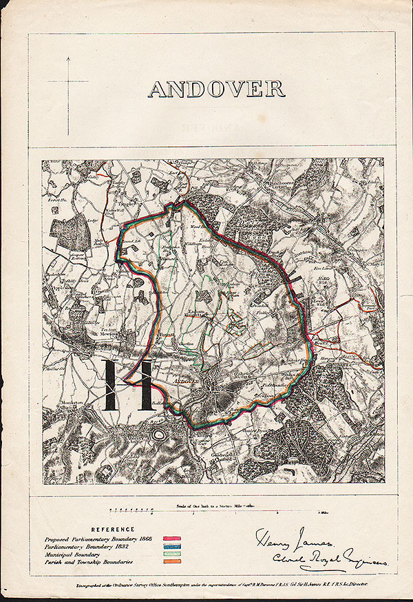 Andover Parliamentary Boundary 1868