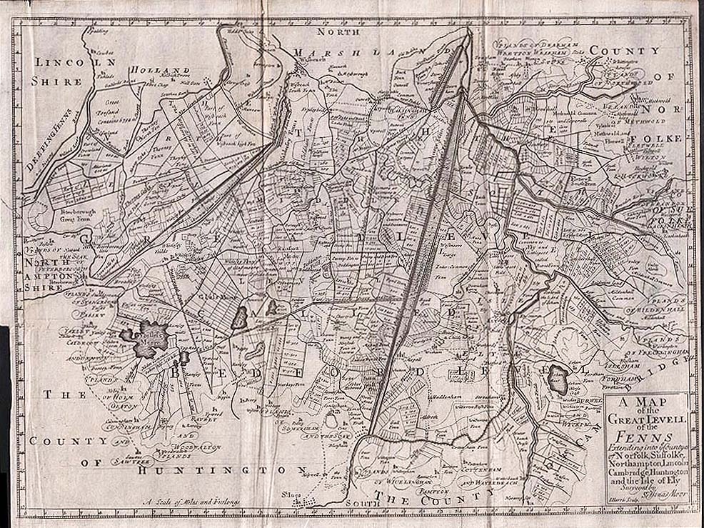 A Mapp of ye Great Levell of ye Fenns...
