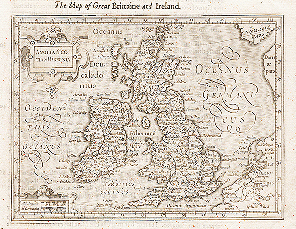 Anglia Scotia et Hibernia - The Map of Great Brittaine and Ireland 