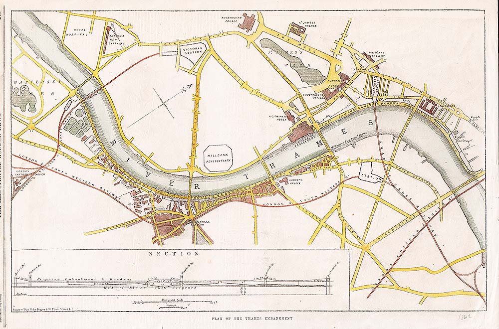 Plan of the Thames Embankment.