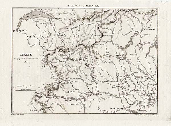 Italie  Campagne de l'arme de rserve 1800