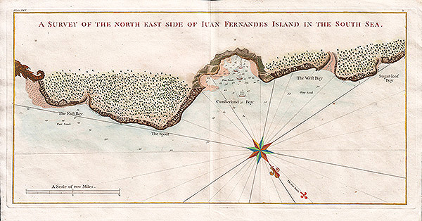 A Survey of the north east side of Juan Fernandes Island in the South Sea 