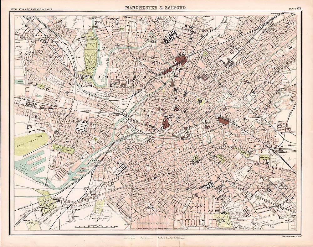 Manchester & Salford  -  JG Bartholomew  FRGS