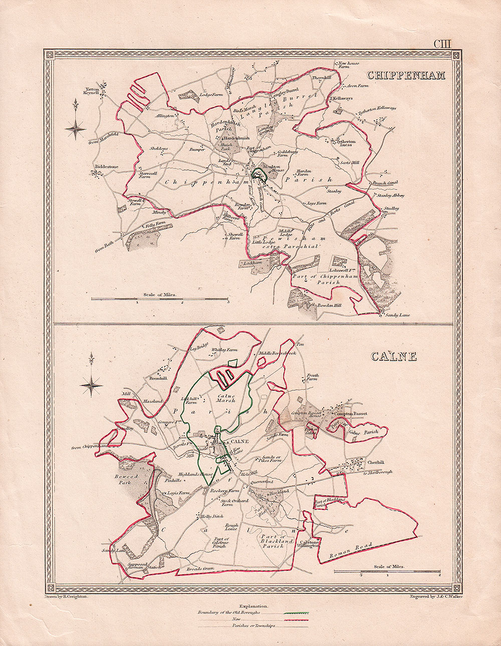 Town Plans of Chippenham and Calne 