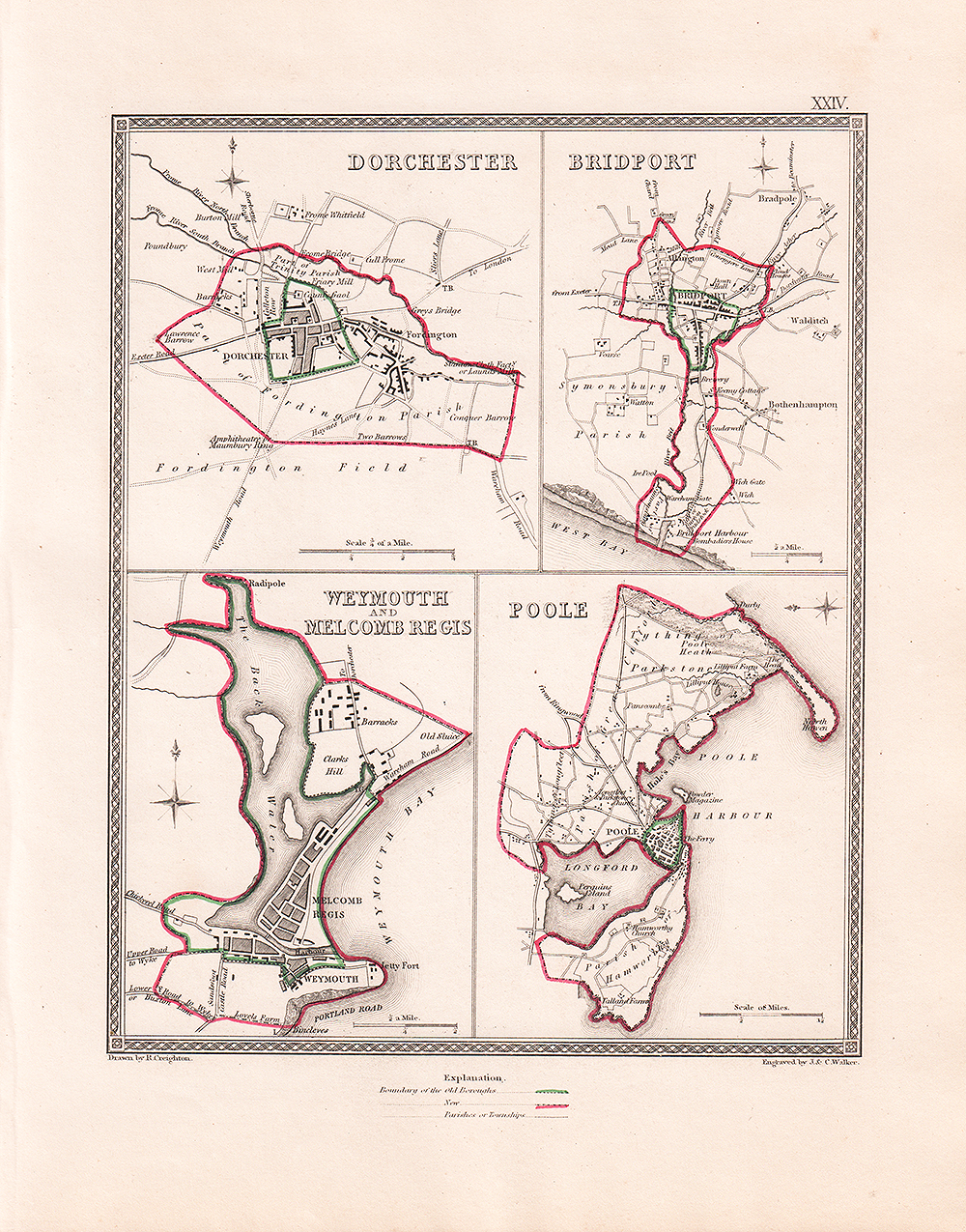 J. and C. Walker - Dorchester, Bridport, Weymouth and Melcomb Regis and Poole.