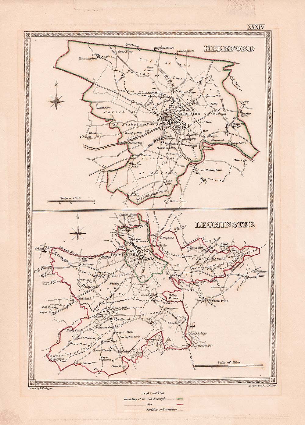 Town Plans of Hereford and Leominster