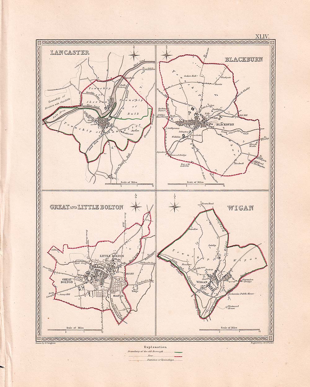 J. and C. Walker - Lancaster, Blackburn, Great and Little Bolton and Wigan.