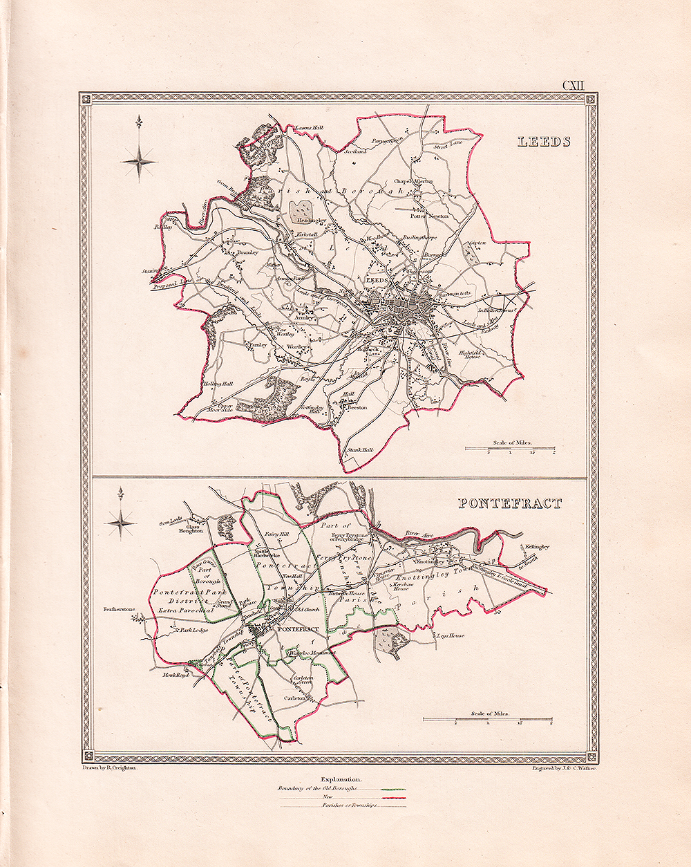 Town Plan Leeds and Pontefract