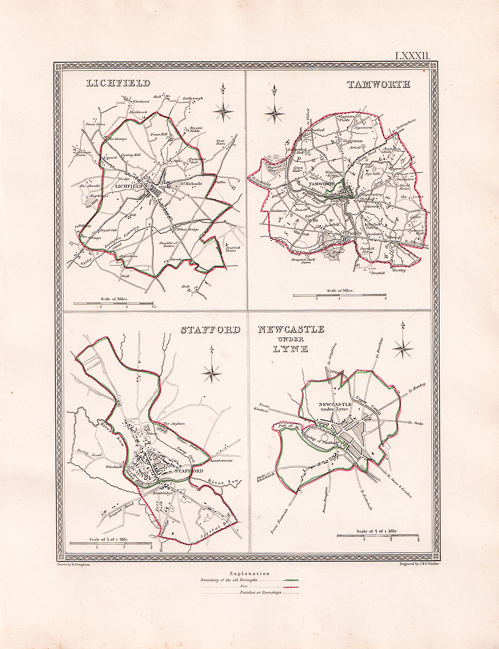 J. and C. Walker - Lichfield, Tamworth, Stafford and Newcastle under Lyne.