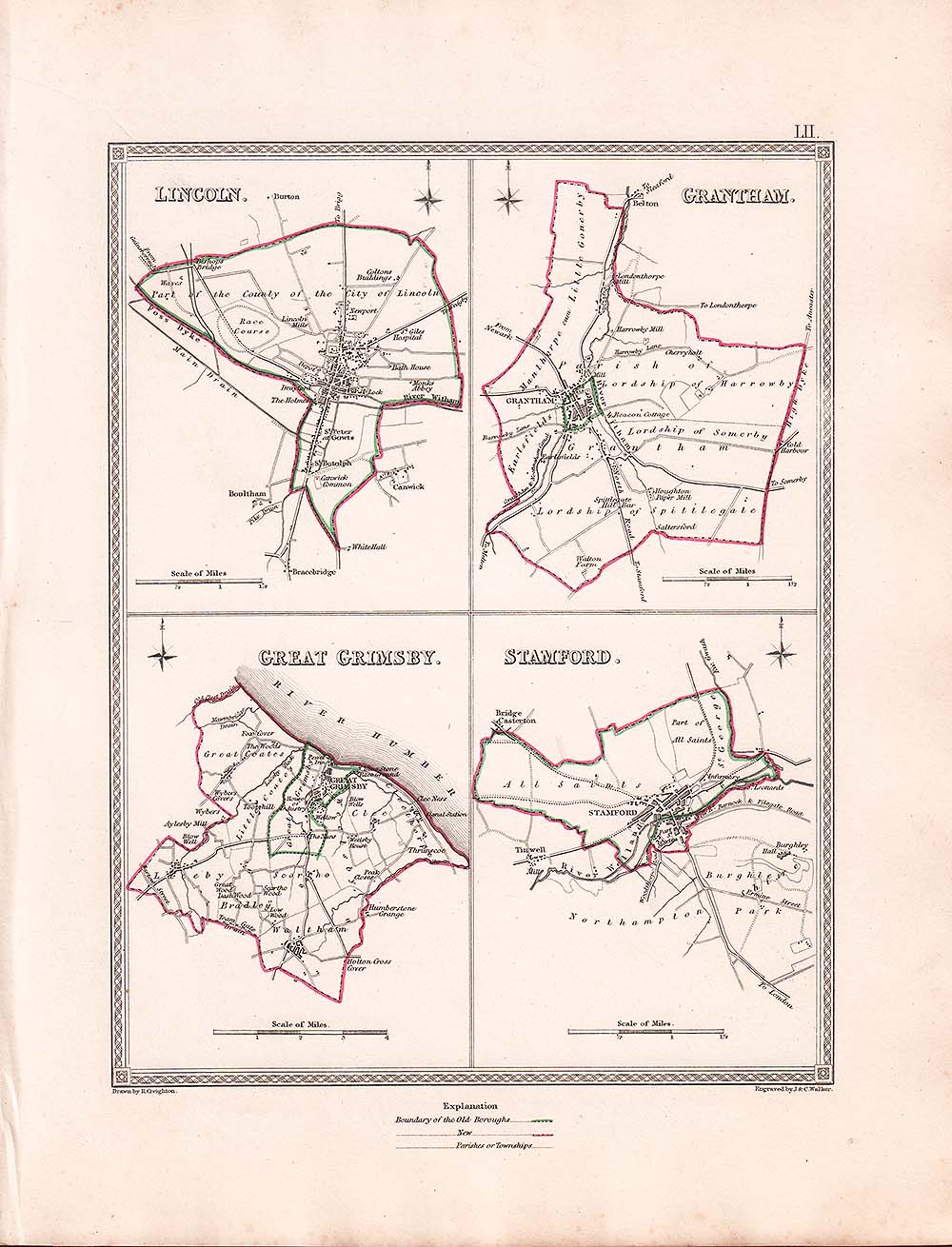 J. and C. Walker - Lincoln, Grantham, Great Grimsby and Stamford.