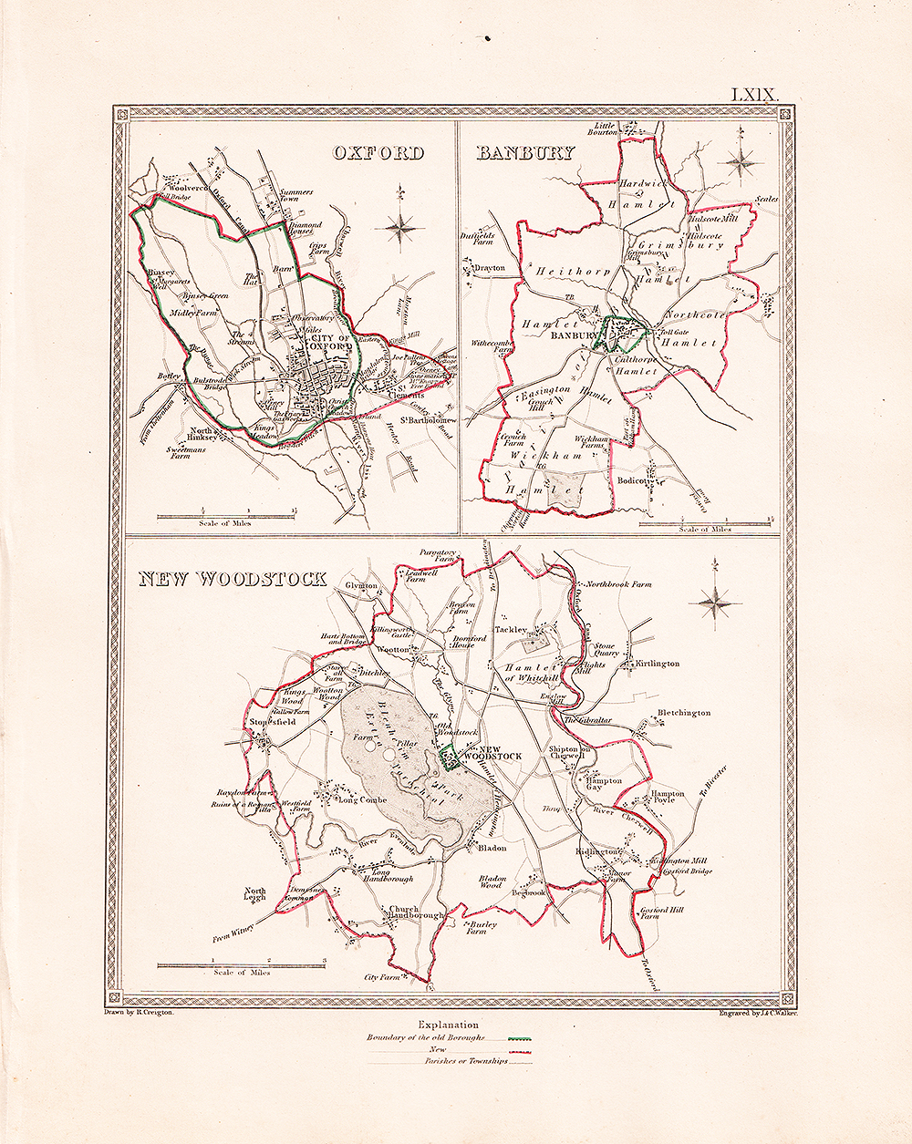 J. and C. Walker - Oxford, Banbury and New Woodstock.