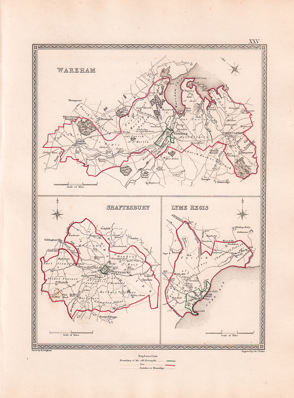 J. and C. Walker - Wareham, Shaftsbury and Lyme Regis.