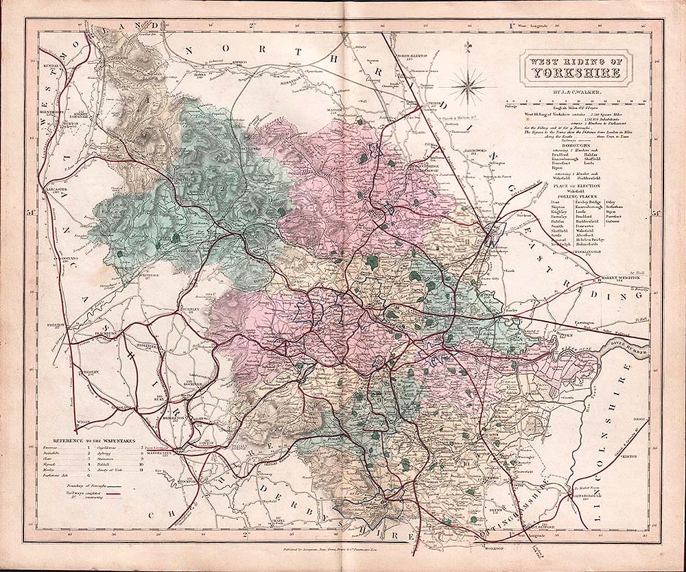 West Riding of Yorkshire by J & C Walker