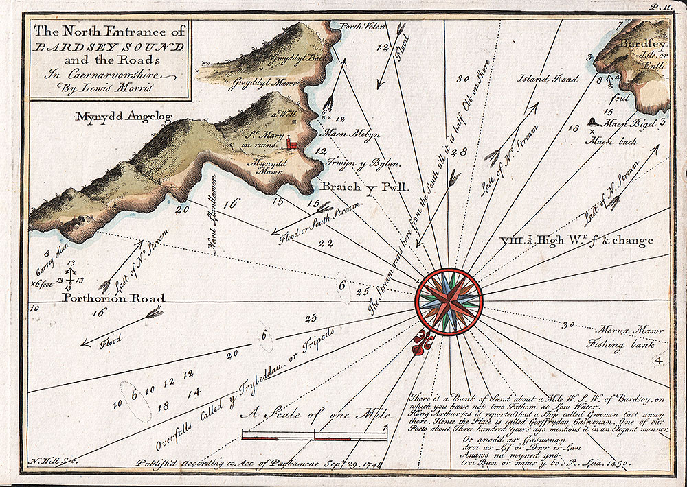 Lewis Morris - The North Entrance of Bardsey Sound and the Roads