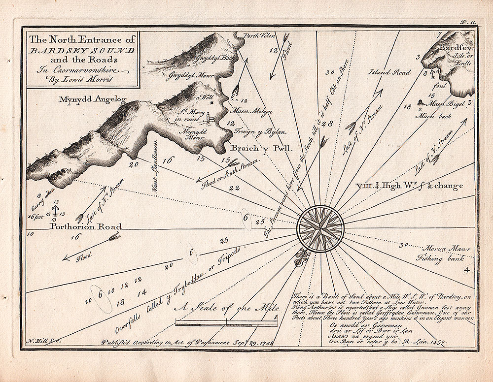 Lewis Morris - North Entrance of Bardsey Sound.