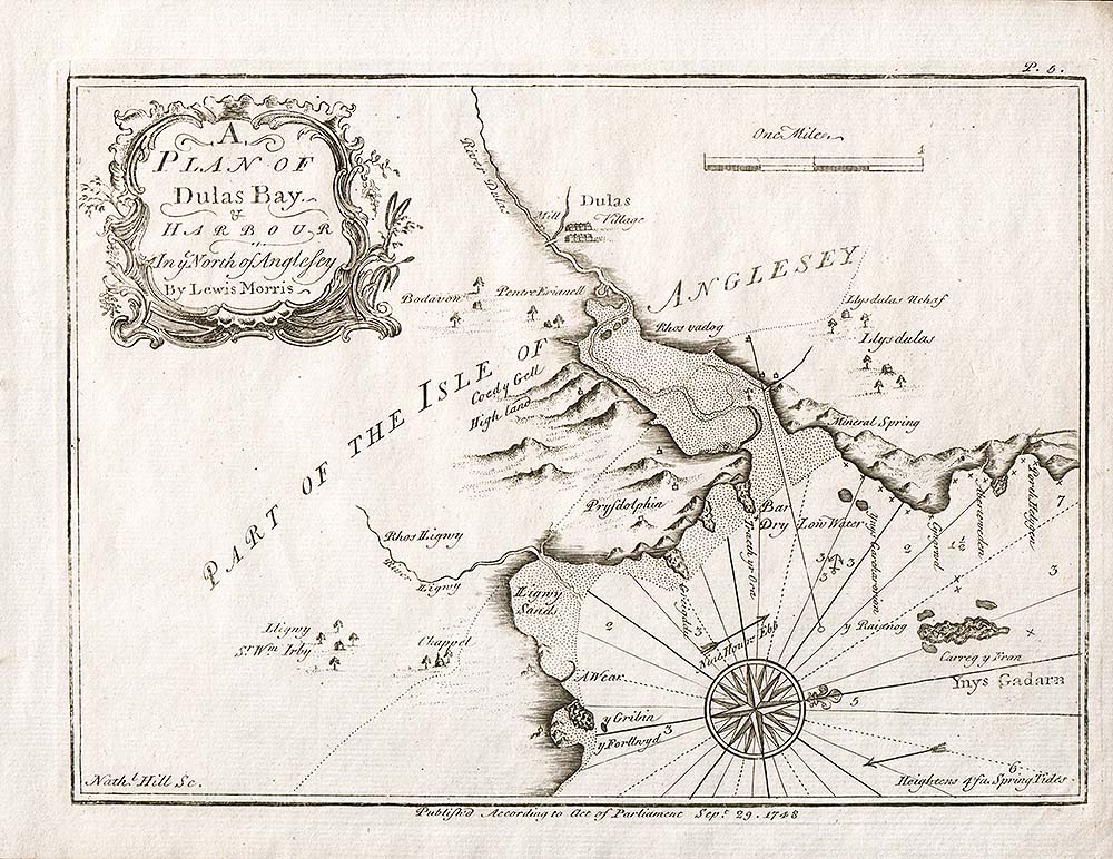 Lewis Morris - A Plan of Dulas Bay and Harbour In ye North pf Anglesey.Kemlyn Bay & Harbour in ye North of Anglesey