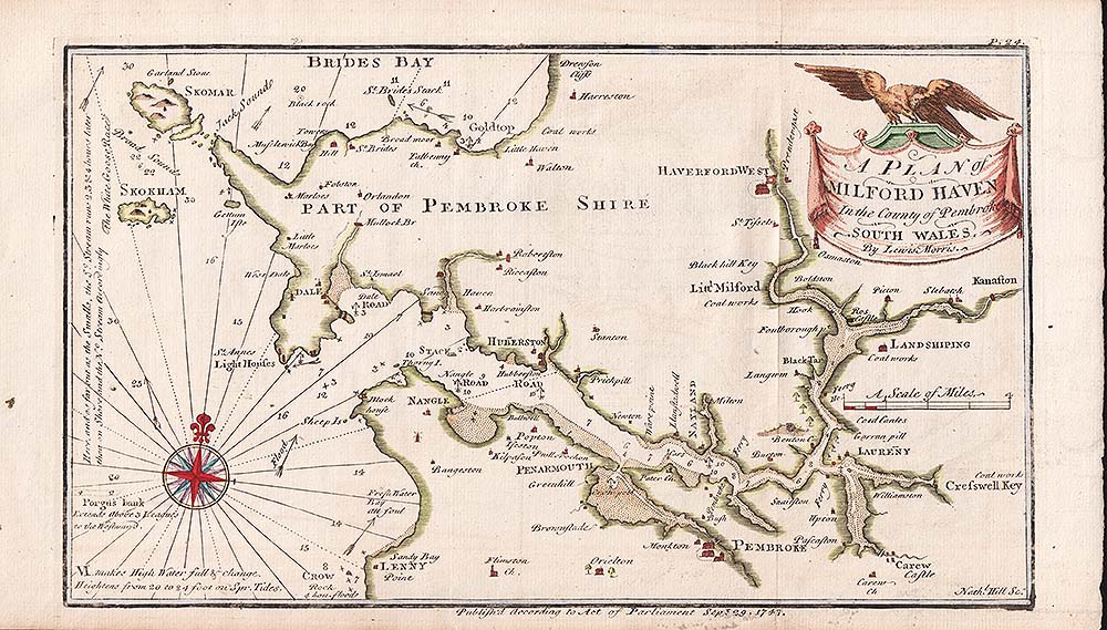 Lewis Morris - A Plan of Milford Haven In the County of Pembroke, South Wales. 