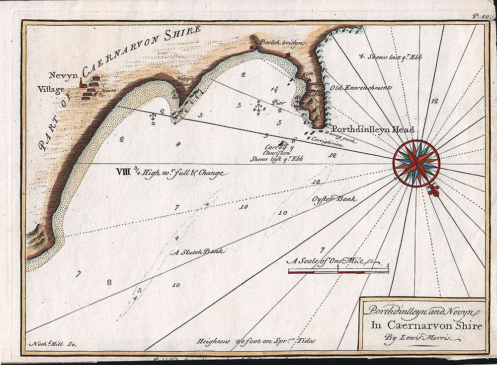 Lewis Morris  -  Porthdinlleyn and Nevyn