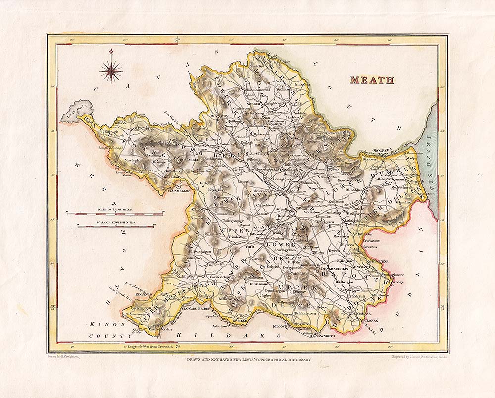 Meath  -  Lewis Atlas comprising the Counties of Ireland