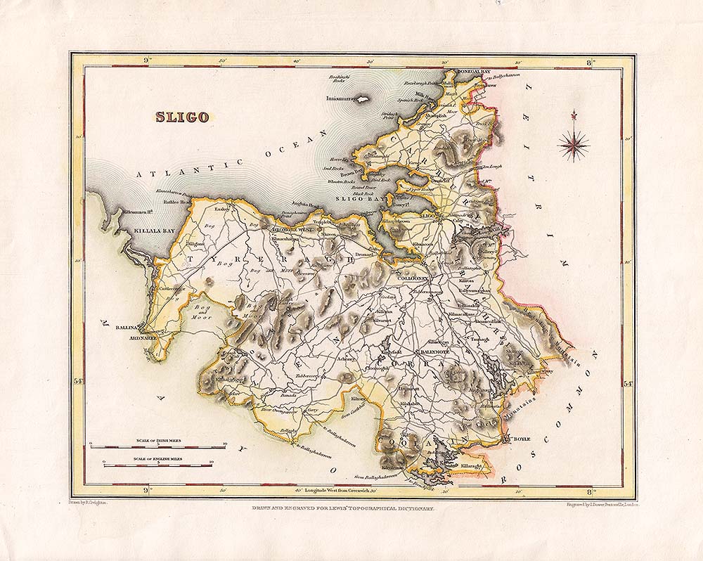 Sligo  -  Lewis Atlas comprising the Counties of Ireland