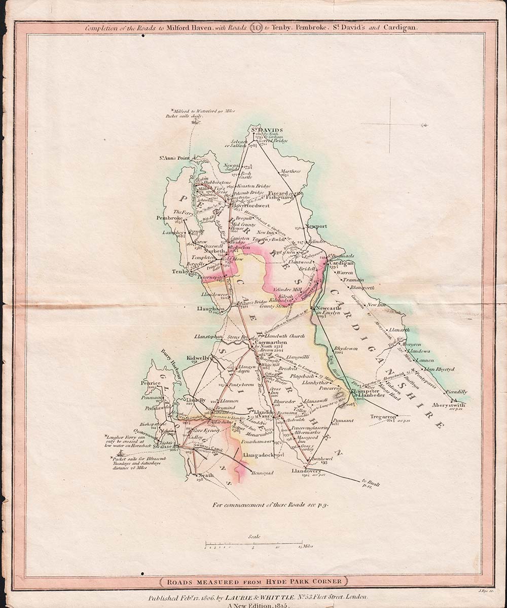 Completion of the Roads to Milford Haven....